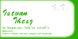 istvan thesz business card